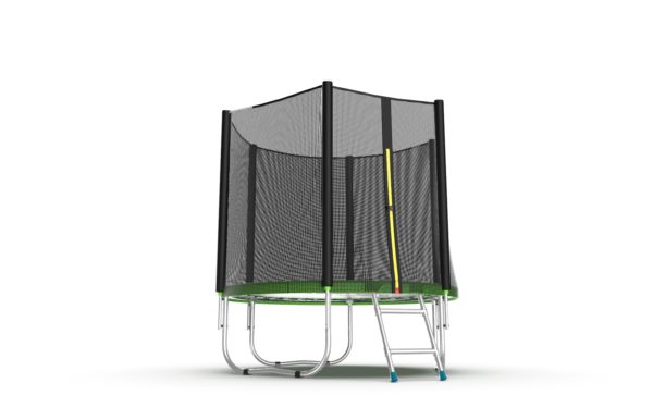 EVO Jump External 6ft (Green) Батут с внешней сеткой и лестницей, диаметр 183 см (зеленый)