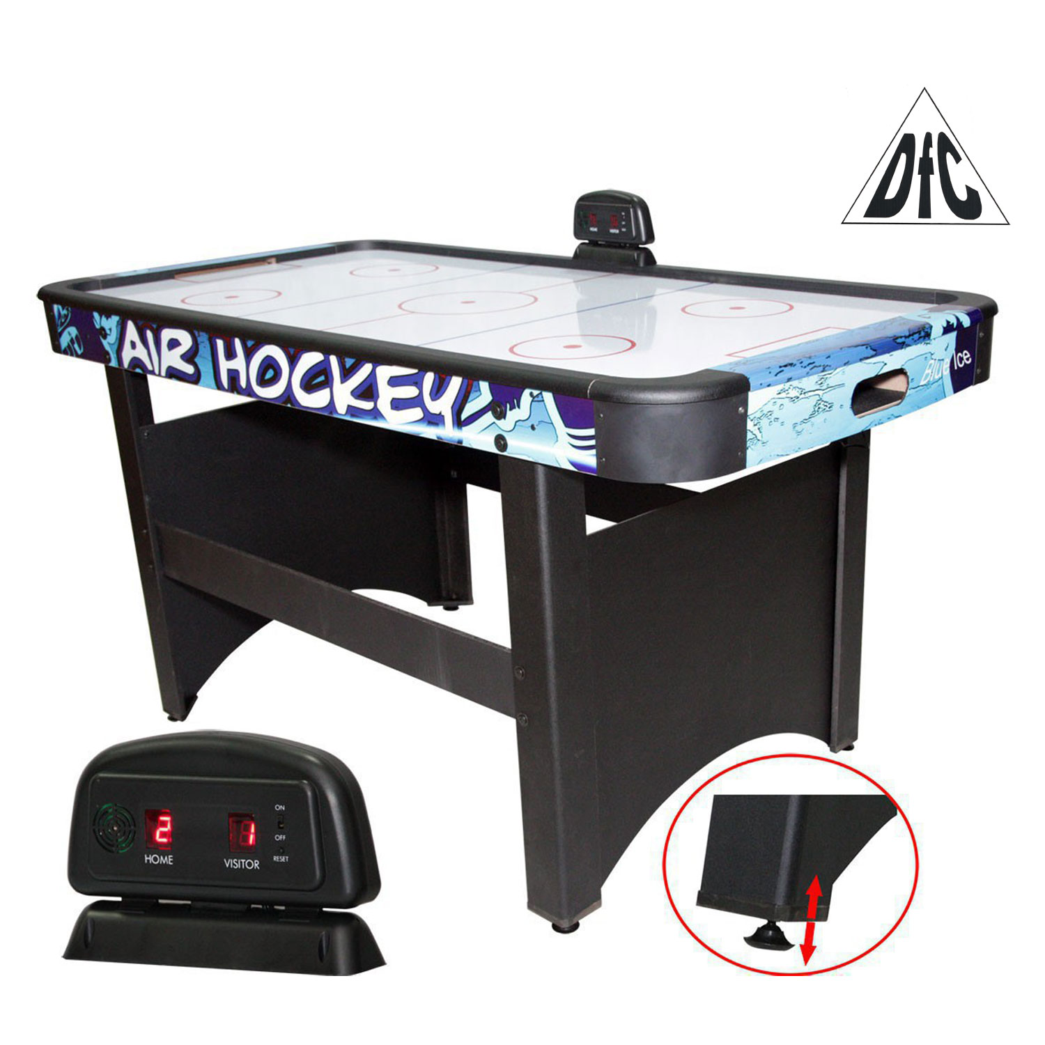 Игровой стол - аэрохоккей DFC Blue Ice Pro