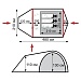 Палатка TRAMP CAVE 3 (серый)